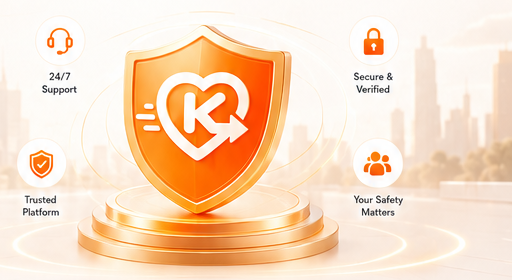 KindGo — 24/7 support, secure and verified, a trusted platform where your safety matters